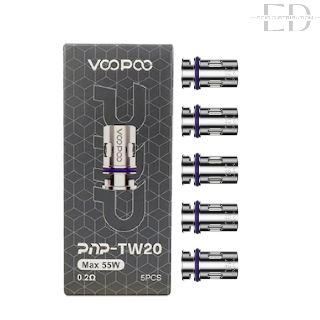 Voopoo PNP TW20 Coil 5Pcs/Pack - 0.2 Ohm 