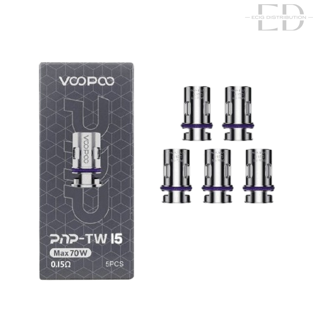 Voopoo PNP TW15 Coil 5Pcs/Pack - 0.15 Ohm 