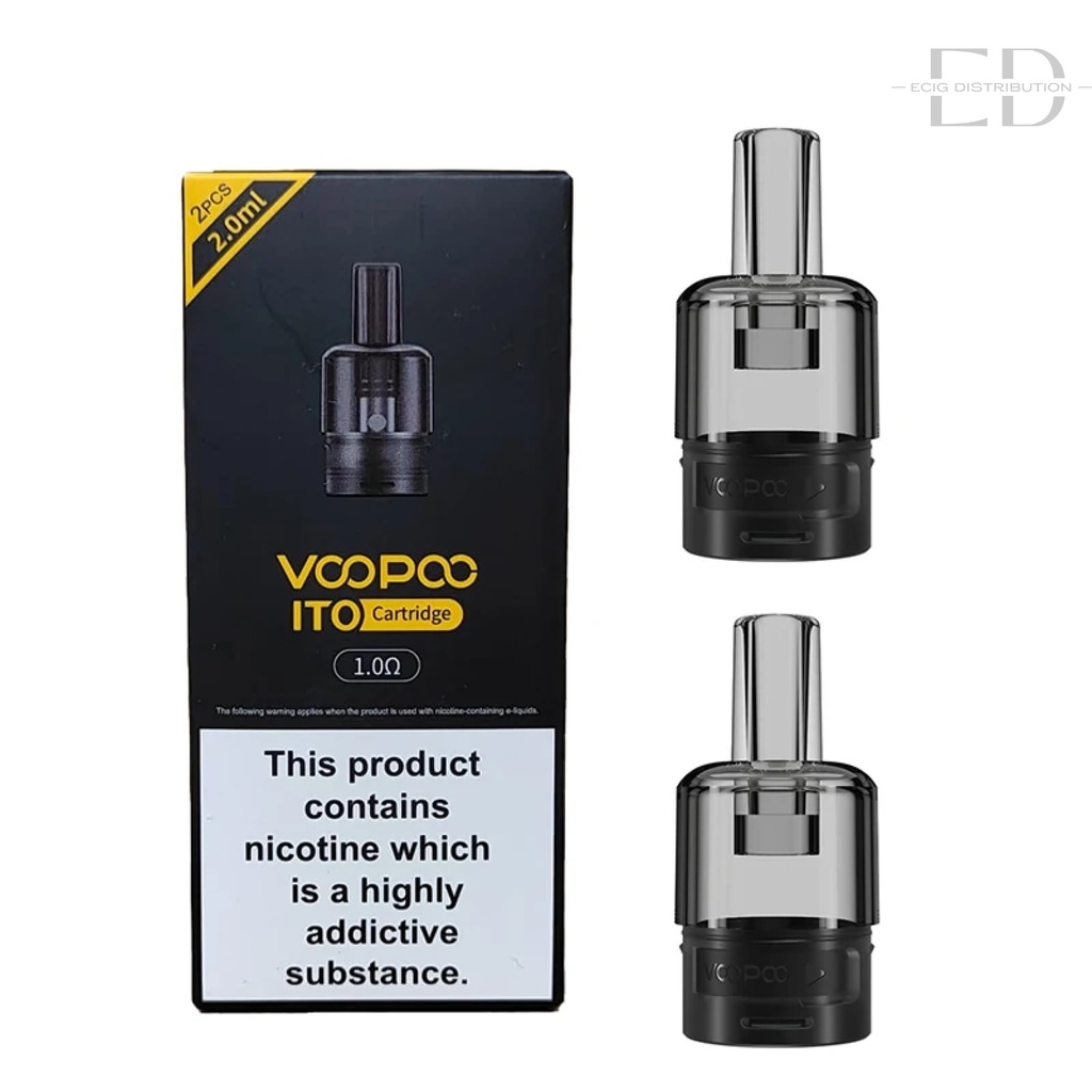 Voopoo ITO Refillable Pod 2Pcs/Pack - 1.0 Ohm 