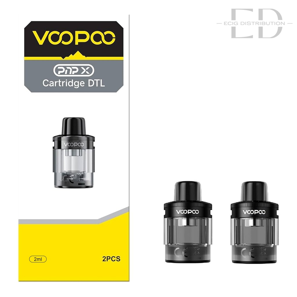 Voopoo PNP X DTL Refillable Pod 2Pcs/Pack - Black 