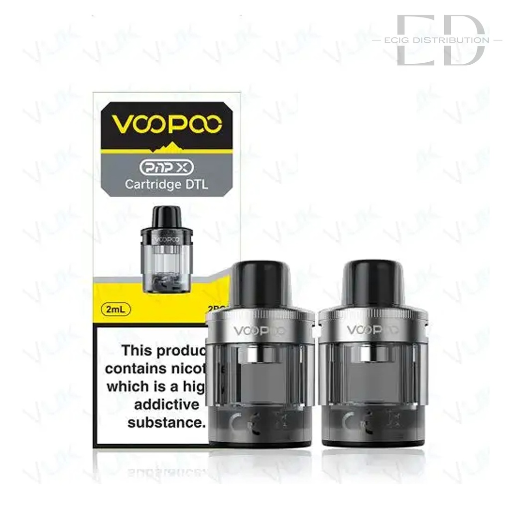 Voopoo PNP X DTL Refillable Pod 2Pcs/Pack - Silver 
