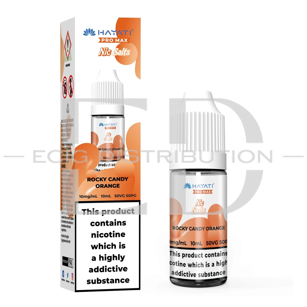Hayati Nic Salts - Rocky Candy Orange 10MG