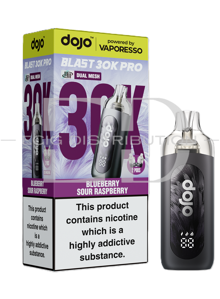 Vaporesso Dojo Blast 30K Pro Pod Kit - Blueberry Sour Raspberry 20MG 