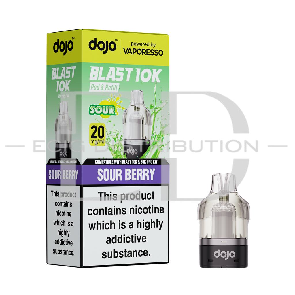 Vaporesso Dojo Blast 30K Pro Refillable Pod - Sour Berry 20MG 