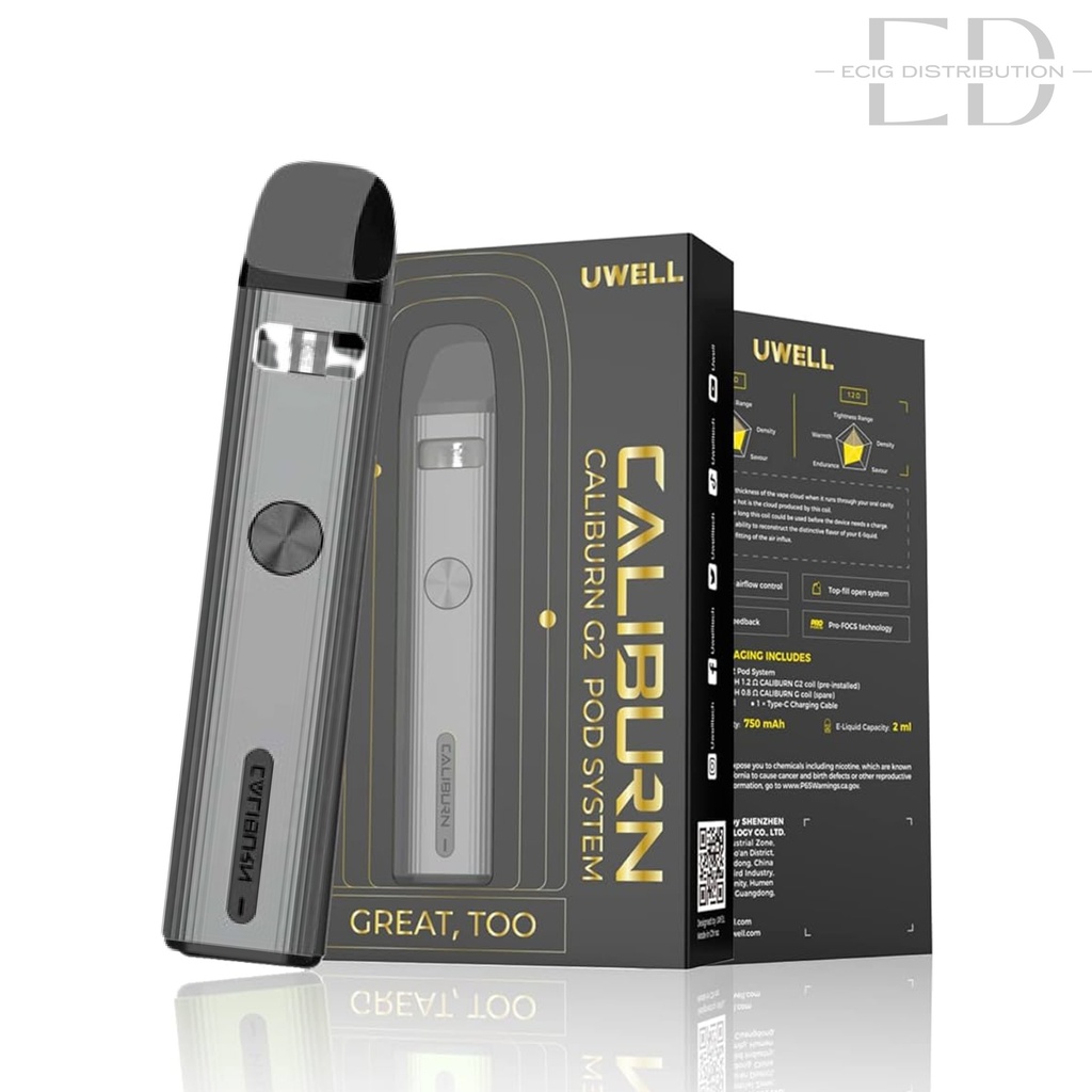 Uwell Caliburn G2 Pod Kit - Matte Gray 