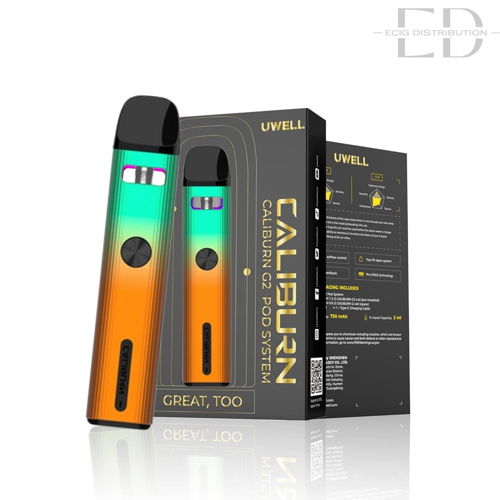 Uwell Caliburn G2 Pod Kit - Ocean Flame 