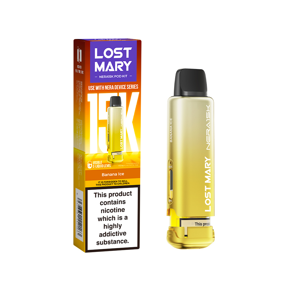 Lost Mary Nera15K Refillable Pod - Banana Ice
