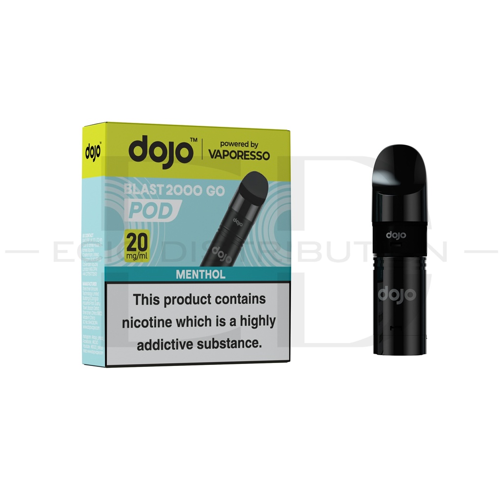 Vaporesso Dojo Blast 2000 Go Refillable Pod - Menthol 20MG 