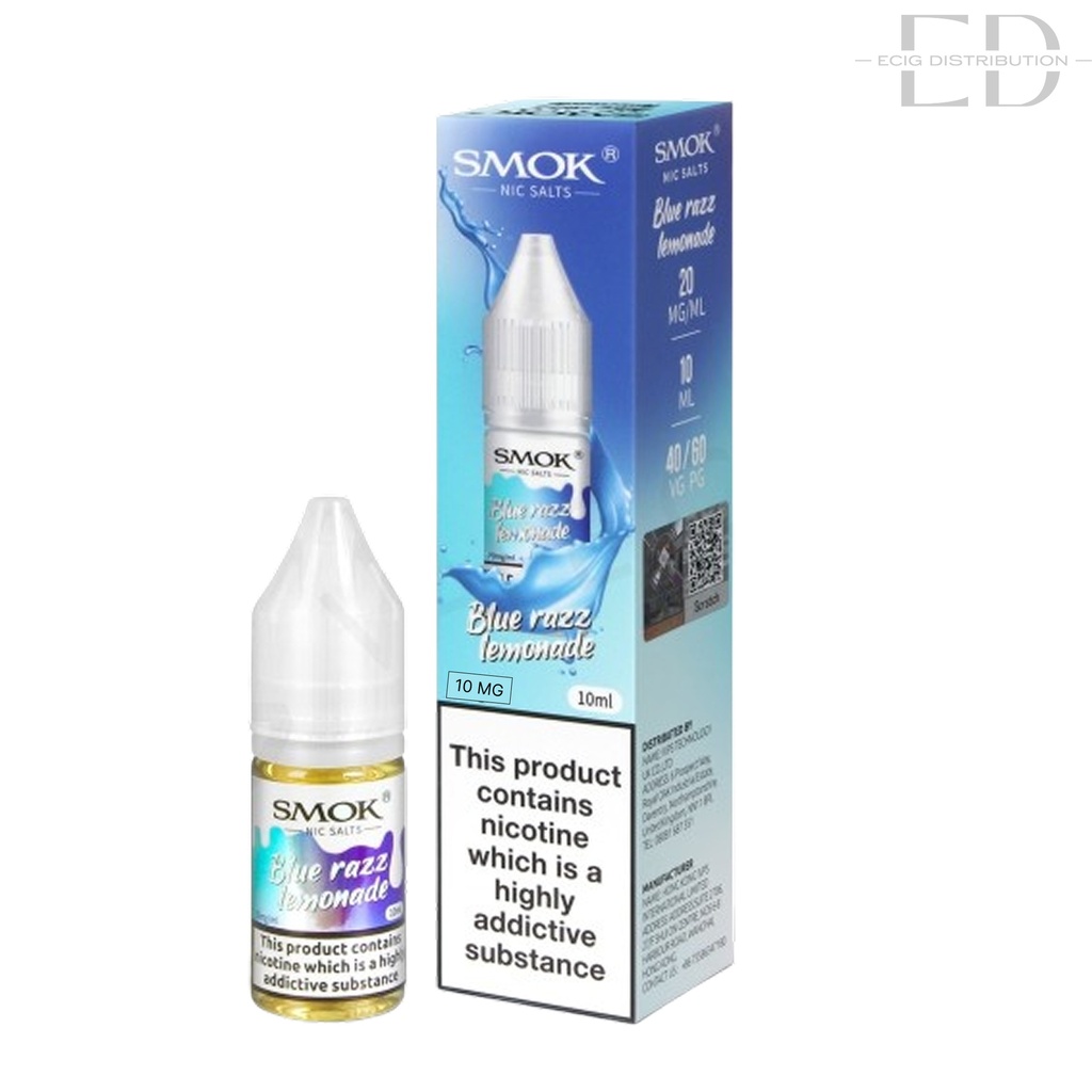 Smok Nic Salts - Blue Razz Lemonade 10MG 