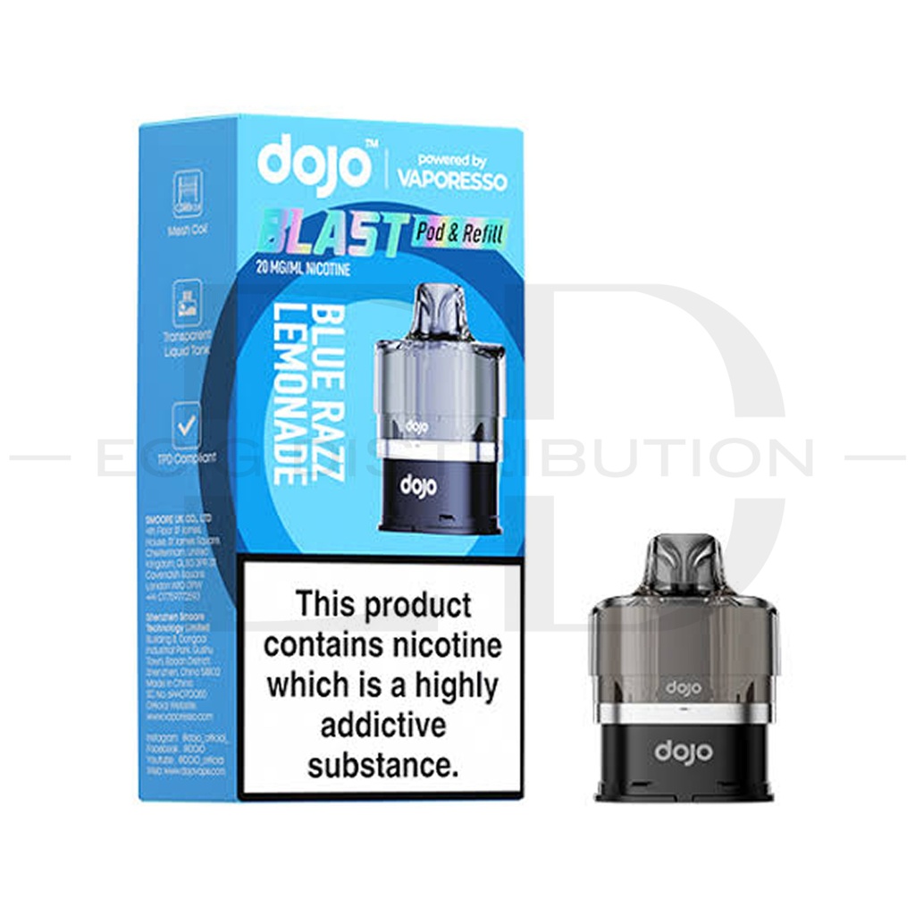 Vaporesso Dojo Blast 6000 Refillable Pod - Blue Razz Lemonade 20MG 