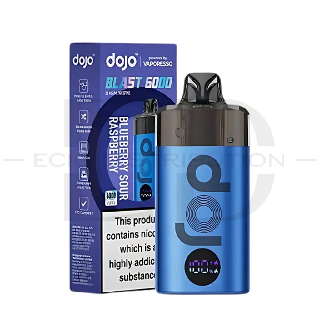 Vaporesso Dojo Blast 6000 Pod Kit - Blueberry Sour Raspberry 20MG