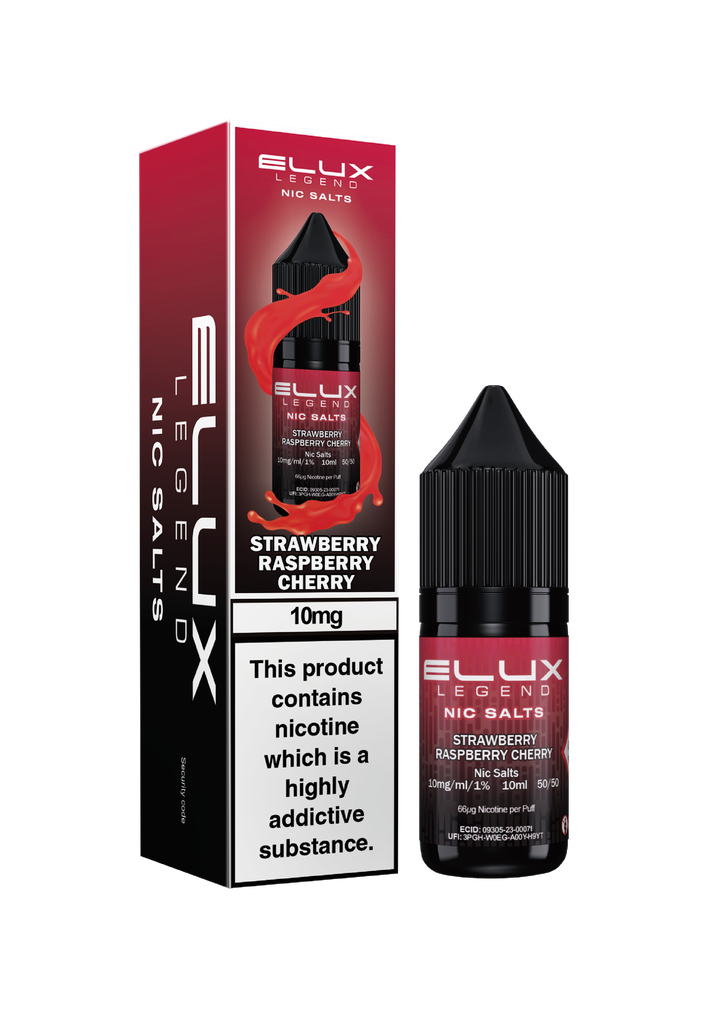 Elux Nic Salts - Strawberry Raspberry Cherry 10MG