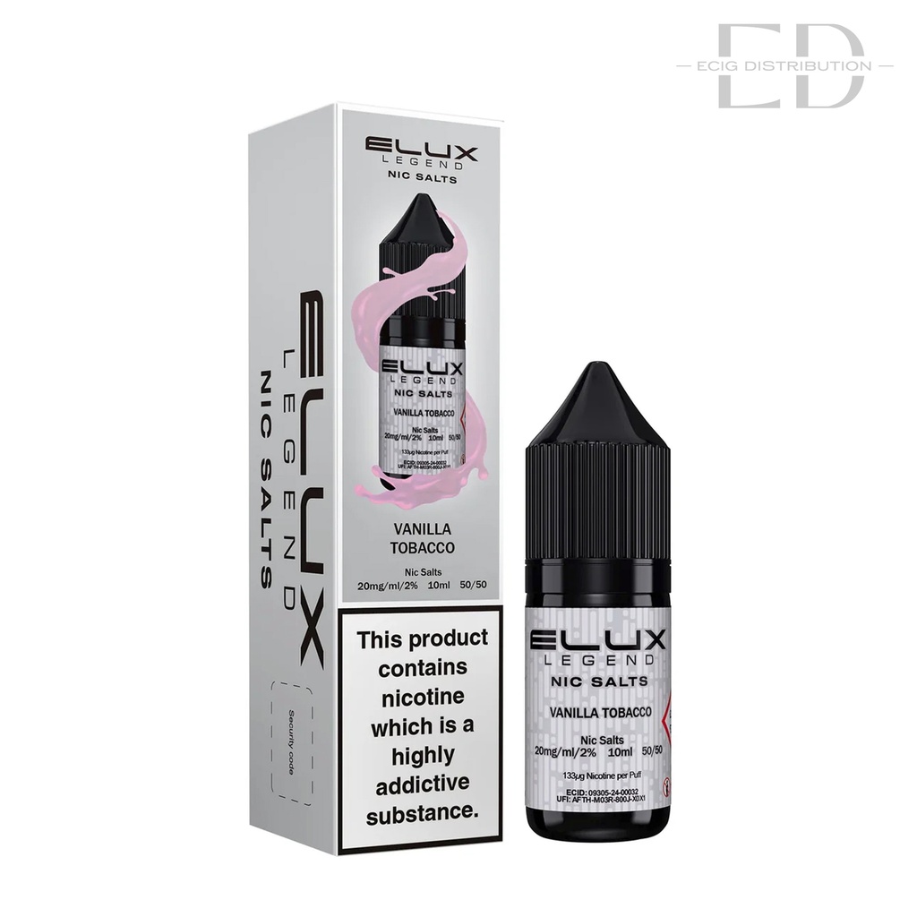 Elux Nic Salts - Vanilla Tobacco 20MG