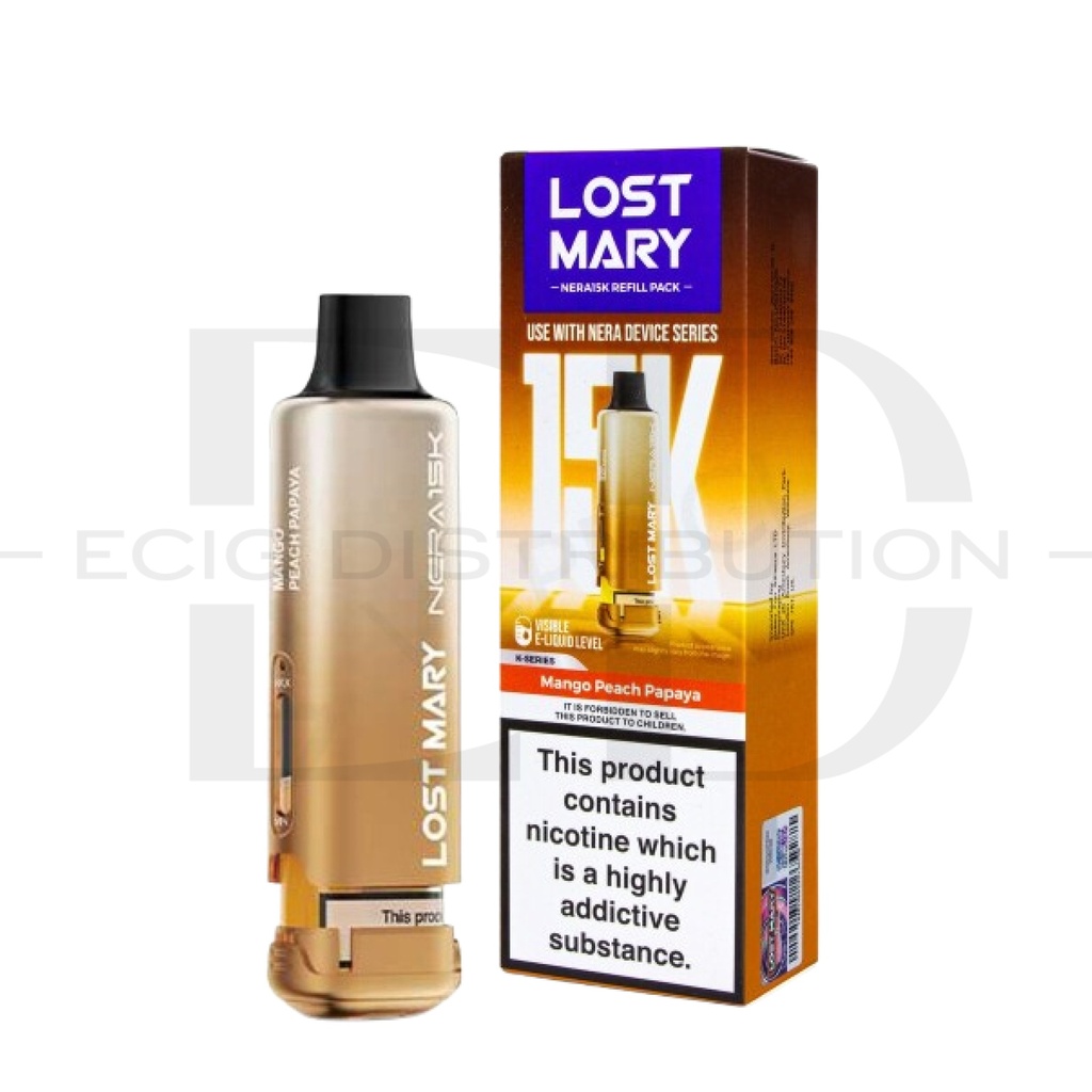 Lost Mary Nera15K Refillable Pod - Mango Peach Papaya 