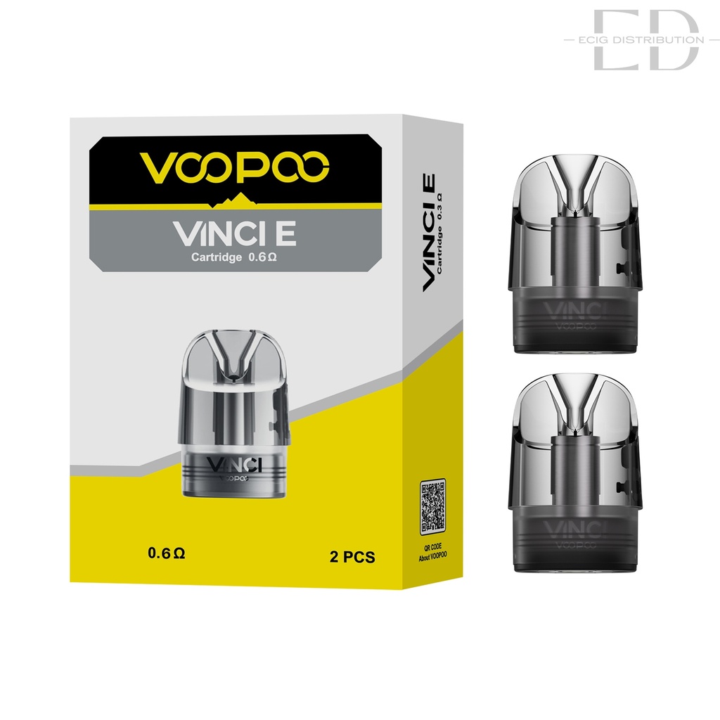 Voopoo Vinci E Refillable Pod 2Pcs/Pack - 0.6 Ohm XL 