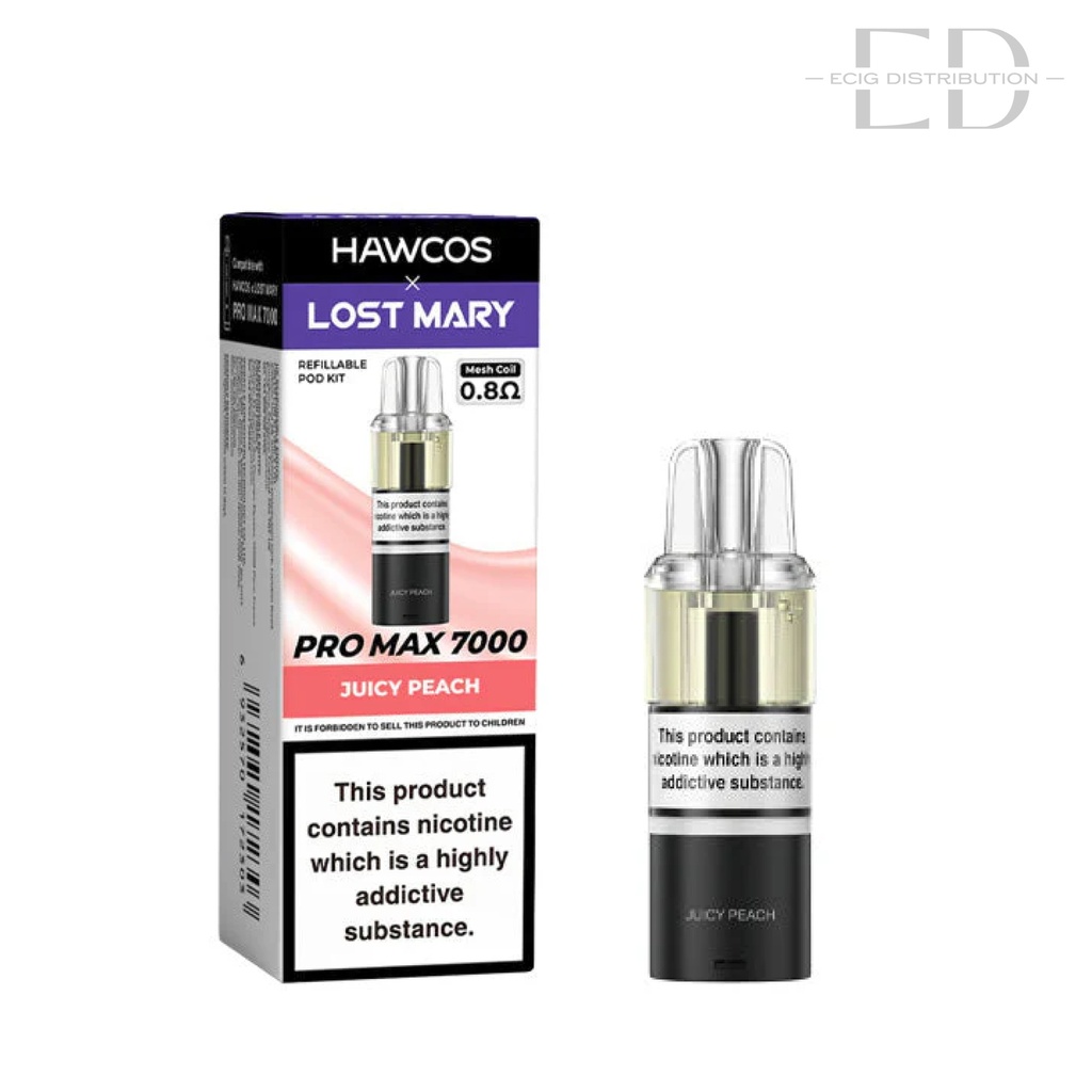 Lost Mary Hawcos Pro Max 7000 Refillable Pod - Juicy Peach 
