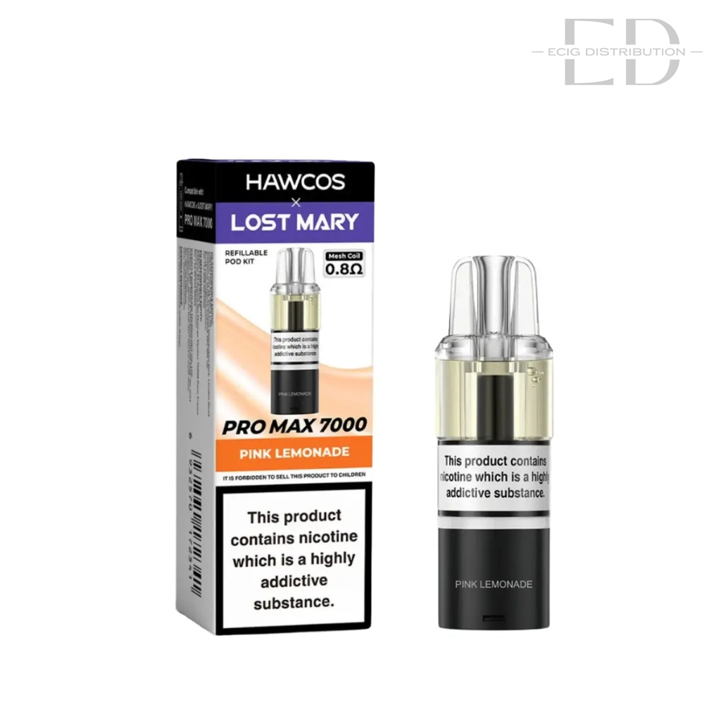 Lost Mary Hawcos Pro Max 7000 Refillable Pod - Pink Lemonade 