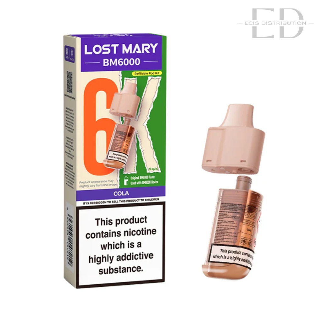 Lost Mary BM6000 Refillable Pod - Cola 