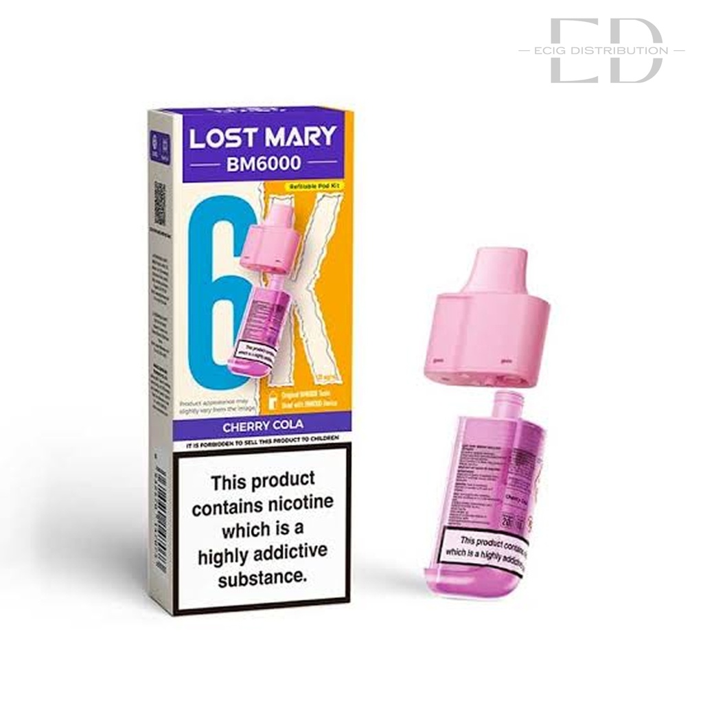 Lost Mary BM6000 Refillable Pod - Cherry Cola 