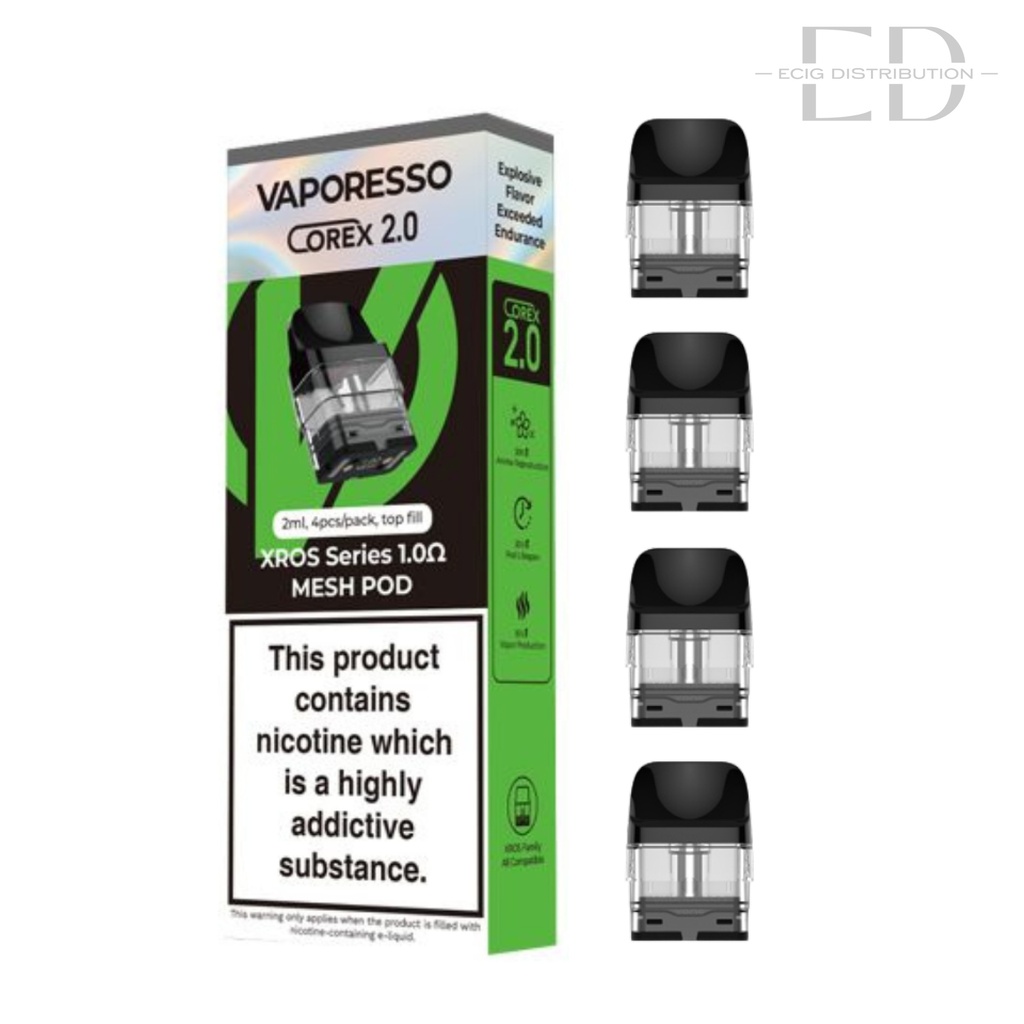 Vaporesso XRos Corex Refillable Pod 4Pcs/Pack - 1.0 Ohm 