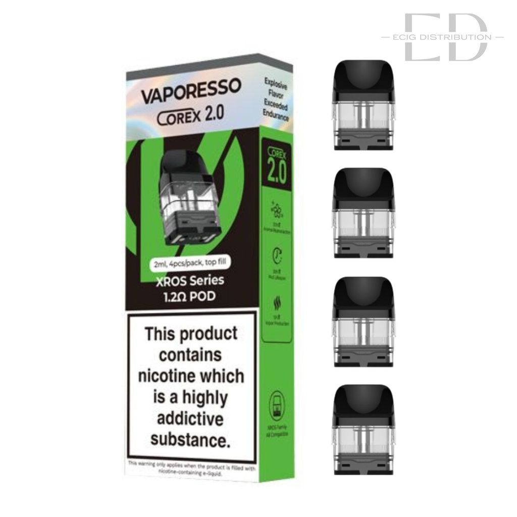 Vaporesso XRos Corex Refillable Pod 4Pcs/Pack - 1.2 Ohm 