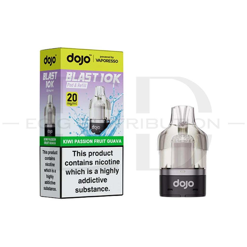 Vaporesso Dojo Blast 10K Refillable Pod - Kiwi Passion Fruit Guava 20MG