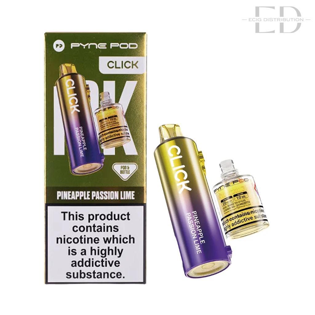 Pyne Pod Click 10K Refillable Pod - Pineapple Passion Lime