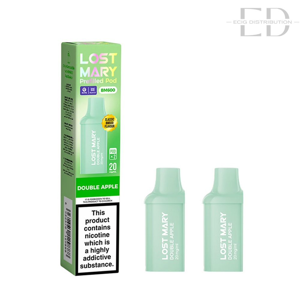 Lost Mary BM600 Refillable Pod 2Pcs/Pack - Double Apple