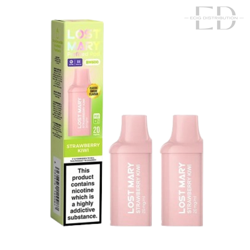 Lost Mary BM600 Refillable Pod 2Pcs/Pack - Strawberry Kiwi