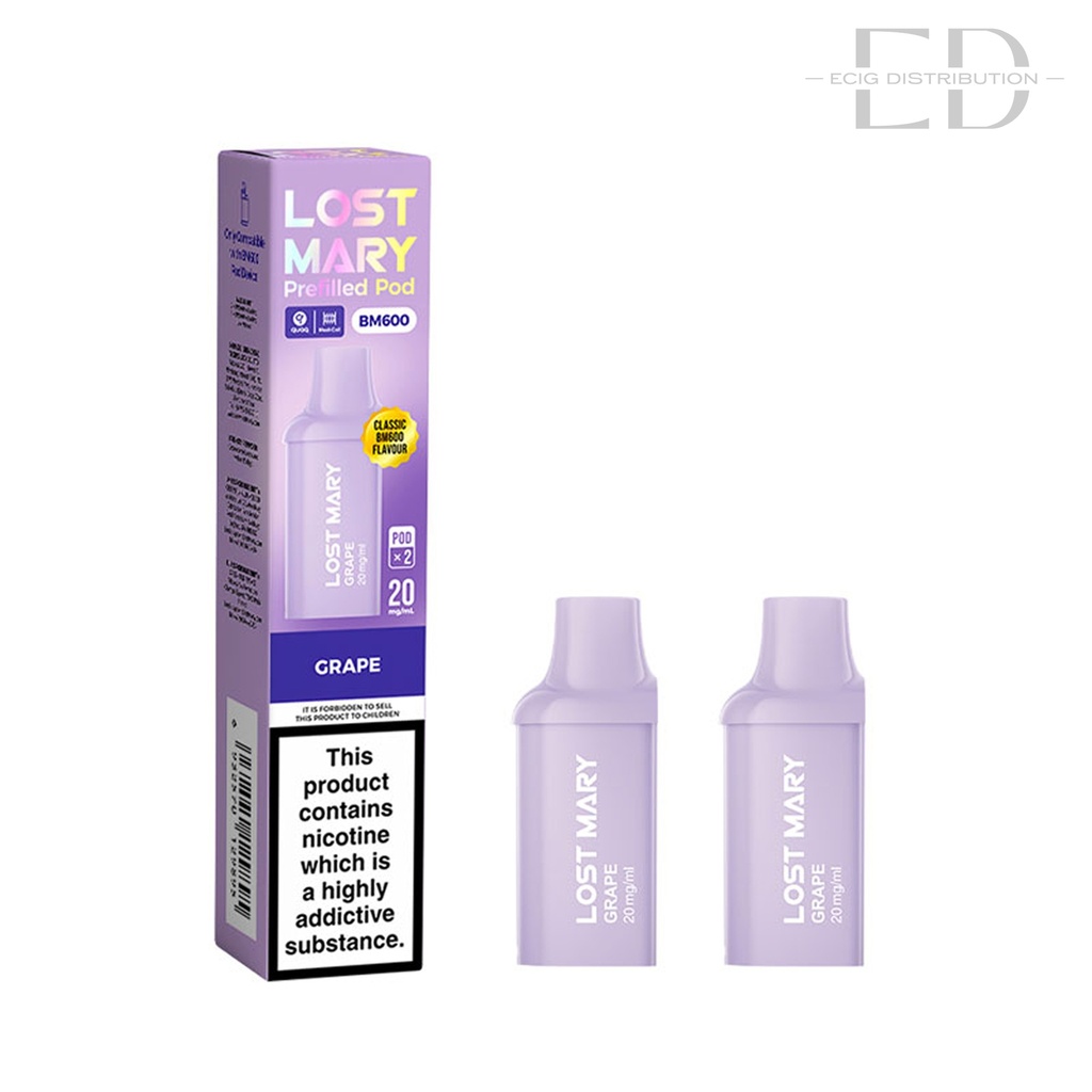 Lost Mary BM600 Refillable Pod 2Pcs/Pack - Grape