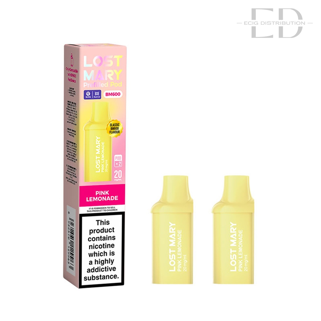 Lost Mary BM600 Refillable Pod 2Pcs/Pack - Pink Lemonade