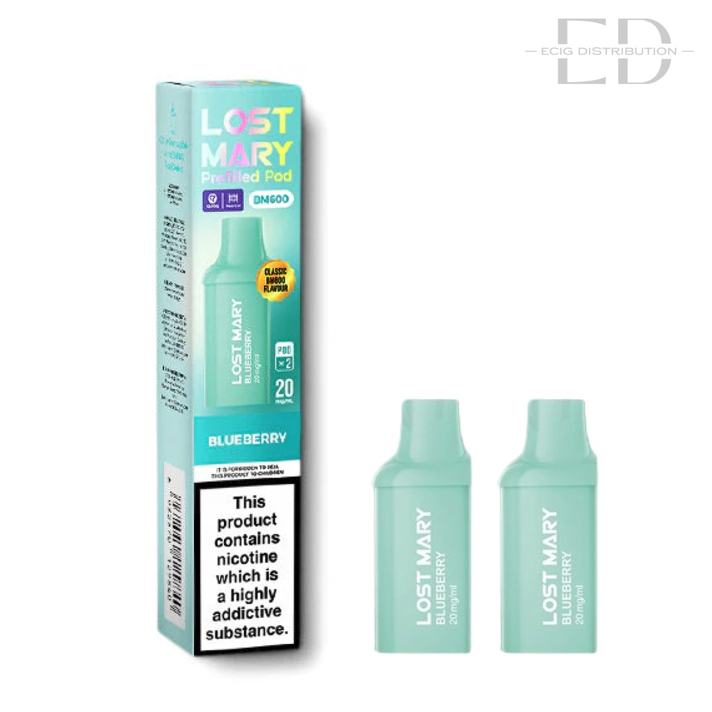 Lost Mary BM600 Refillable Pod 2Pcs/Pack - Blueberry