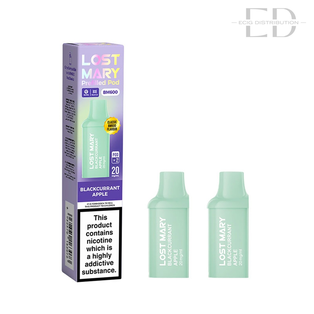 Lost Mary BM600 Refillable Pod 2Pcs/Pack - Blackcurrant Apple