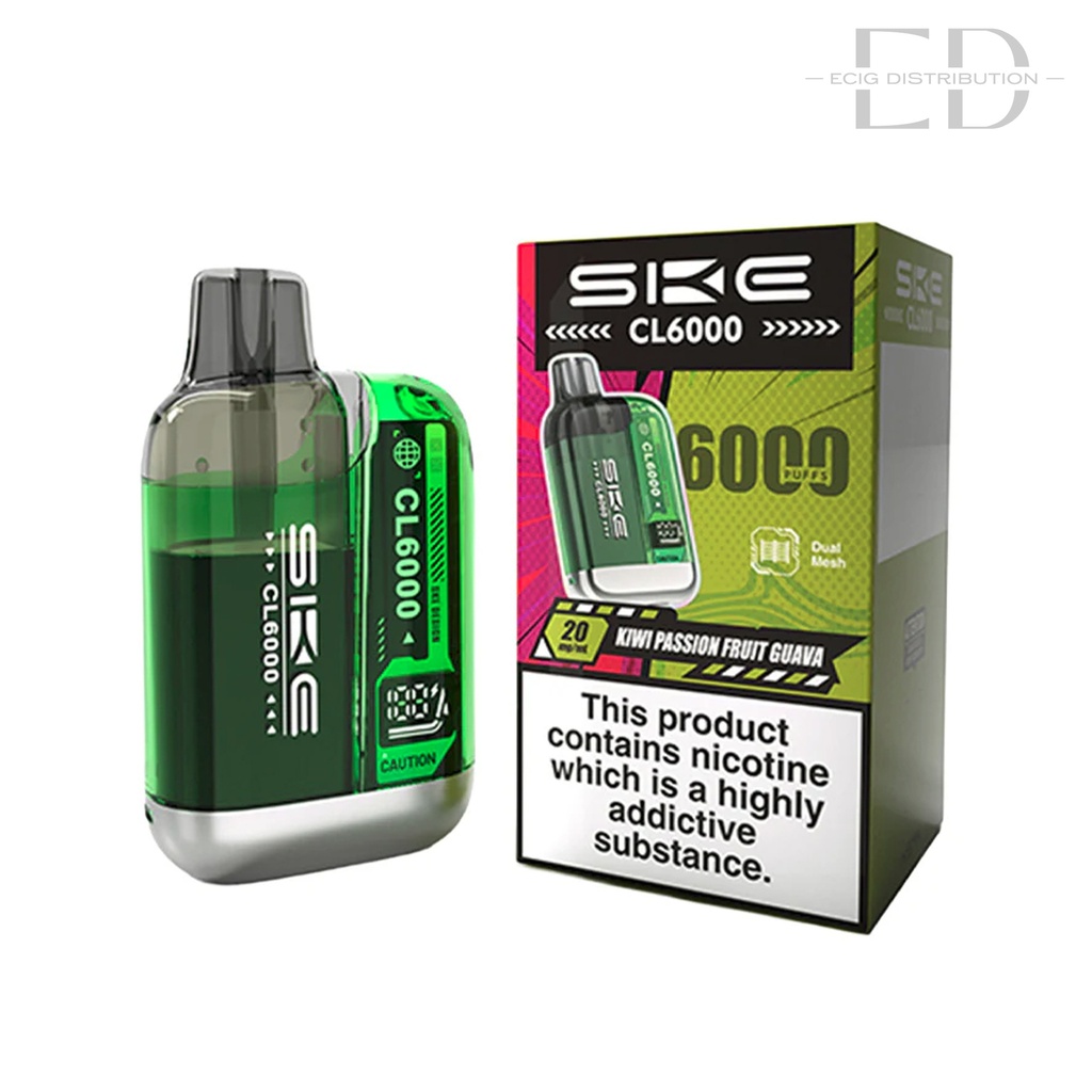 SKE Crystal CL6000 Pod Kit - Kiwi Passion Fruit Guava 