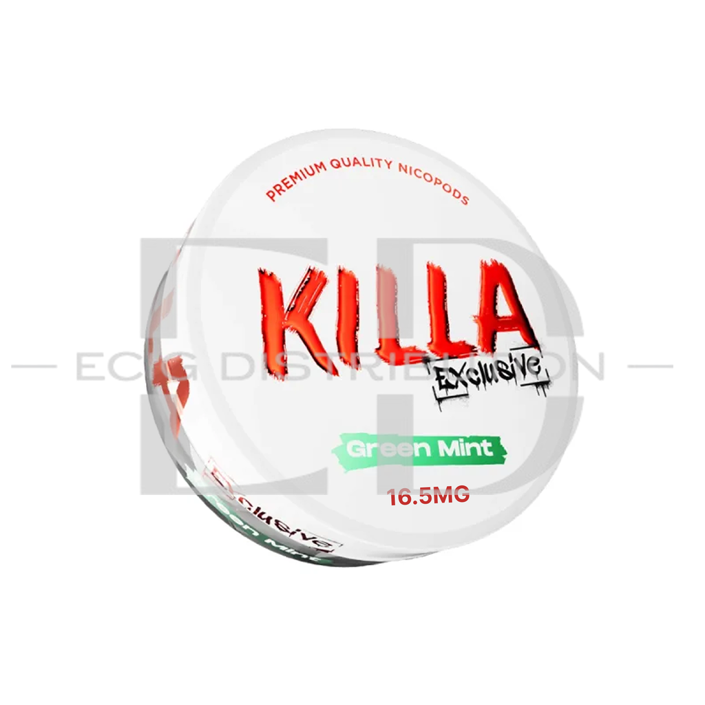 Killa Nicotine Pouches - Green Mint 16.5MG