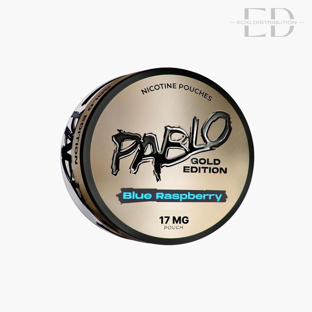 Pablo Nicotine Pouches Gold Edition - Blue Raspberry 17MG 