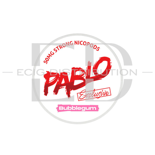 [PABNPO-B50MG] Pablo Nicotine Pouches - Bubblegum 50MG 