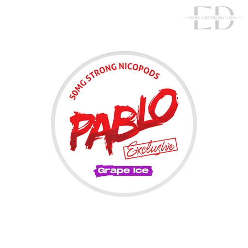 [PABNPO-GI50MG] Pablo Nicotine Pouches - Grape Ice 50MG 