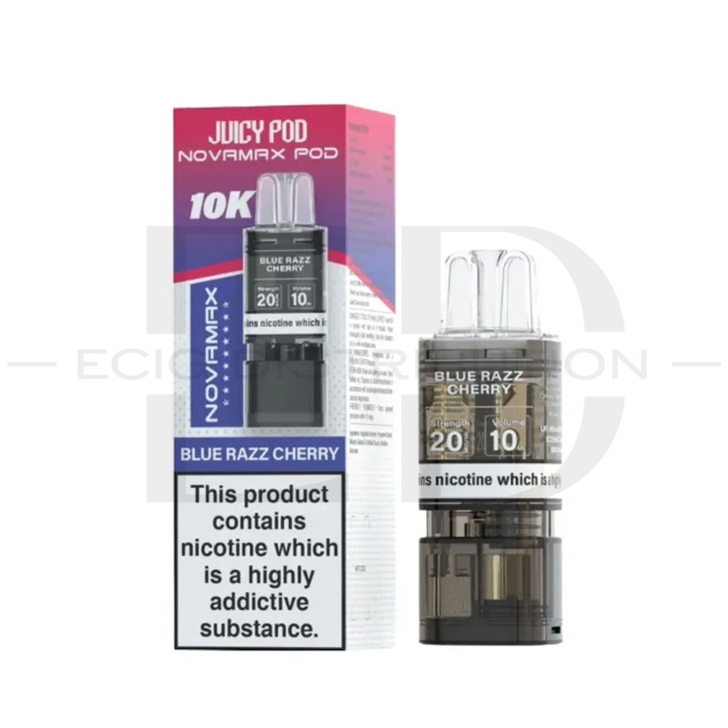 Juicy Pod Novamax 10K Refillable Pod - Blue Razz Cherry 