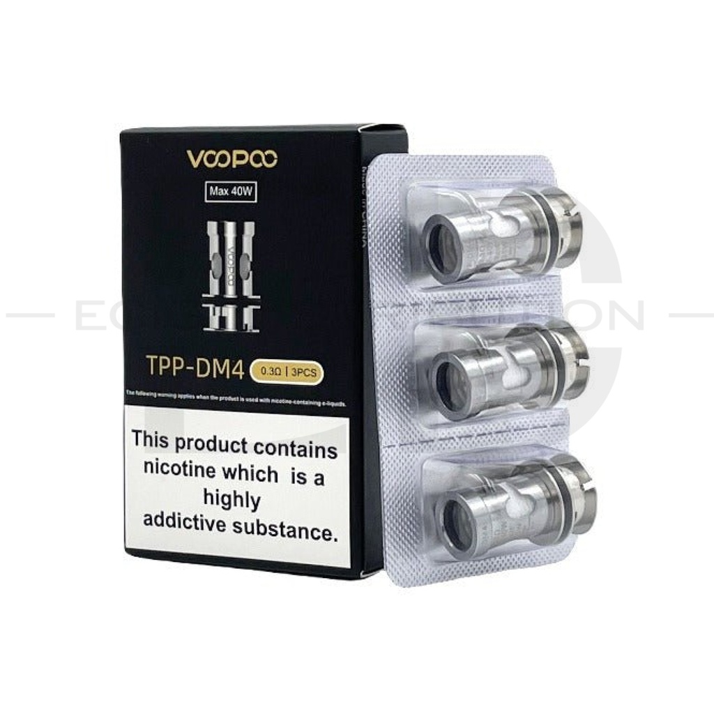 Voopoo TPP DM4 Coil 3Pcs/Pack - 0.3 Ohm 