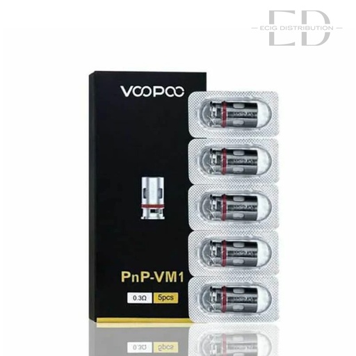 [VOOPVMC5Pcs/Pack-0.3OHM] Voopoo PNP VM1 Coil 5Pcs/Pack - 0.3 Ohm 
