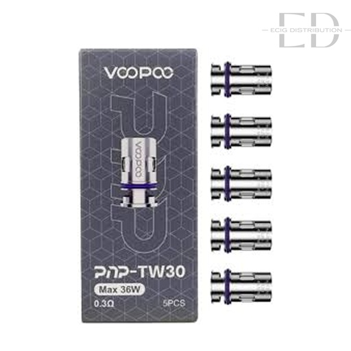 [VOOPTWC5Pcs/Pack-0.3OHM] Voopoo PNP TW30 Coil 5Pcs/Pack - 0.3 Ohm 