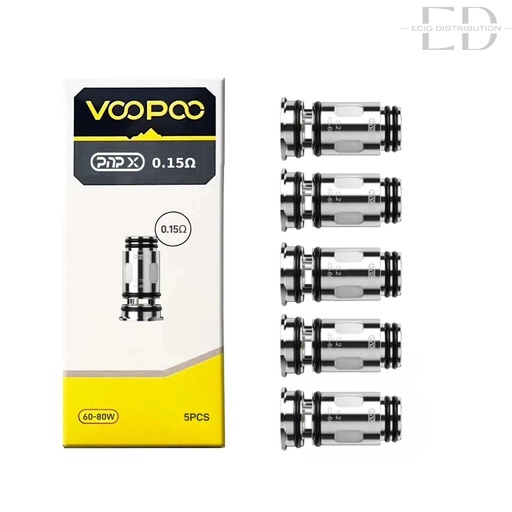 [VOOPXC5Pcs/Pack-0.15OHM] Voopoo PNP X Coil 5Pcs/Pack - 0.15 Ohm 