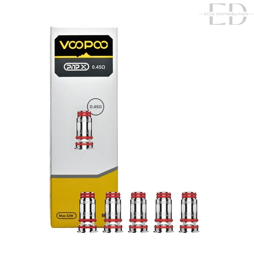 [VOOPXC5Pcs/Pack-0.45OHM] Voopoo PNP X Coil 5Pcs/Pack - 0.45 Ohm 