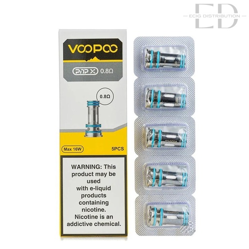 [VOOPXC5Pcs/Pack-0.8OHM] Voopoo PNP X Coil 5Pcs/Pack - 0.8 Ohm 