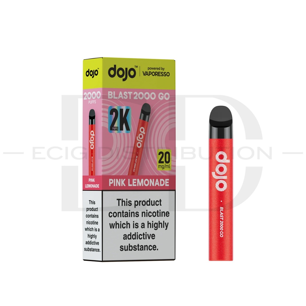 Vaporesso Dojo Blast 2000 Go Transparent Pod Kit - Pink Lemonade 20MG
