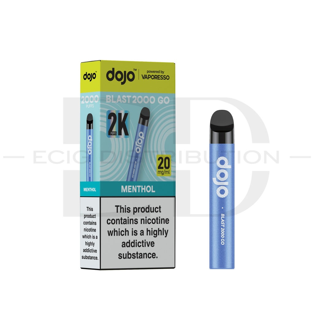 Vaporesso Dojo Blast 2000 Go Transparent Pod Kit - Menthol 20MG