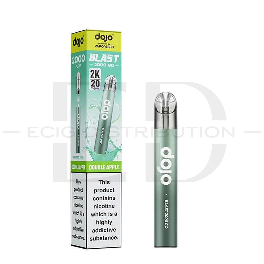 Vaporesso Dojo Blast 2000 Go Transparent Pod Kit - Double Apple 20MG