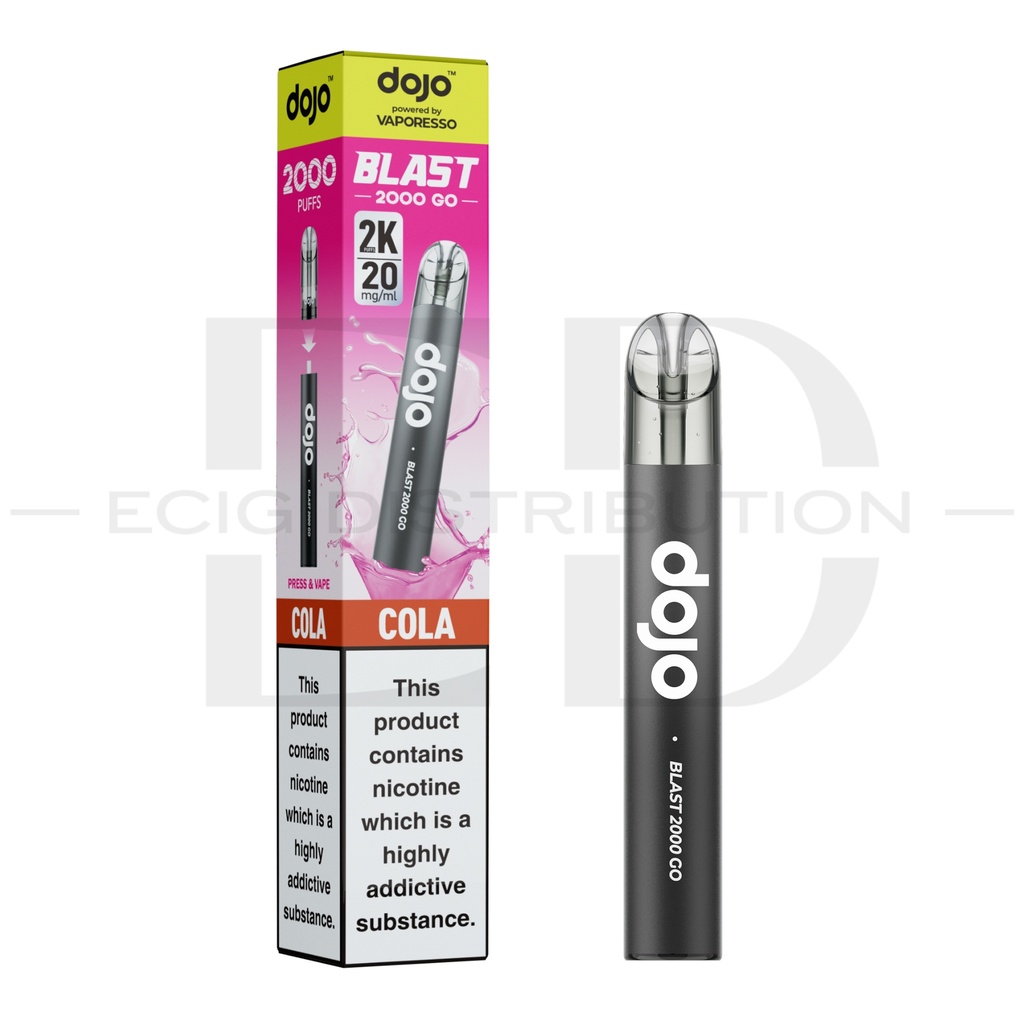 Vaporesso Dojo Blast 2000 Go Transparent Pod Kit - Cola 20MG