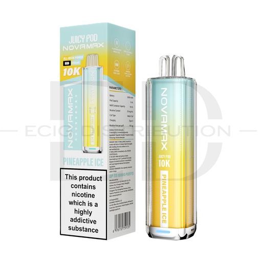 [JUIPNO10KPK-PI] Juicy Pod Novamax 10K Pod Kit - Pineapple Ice 